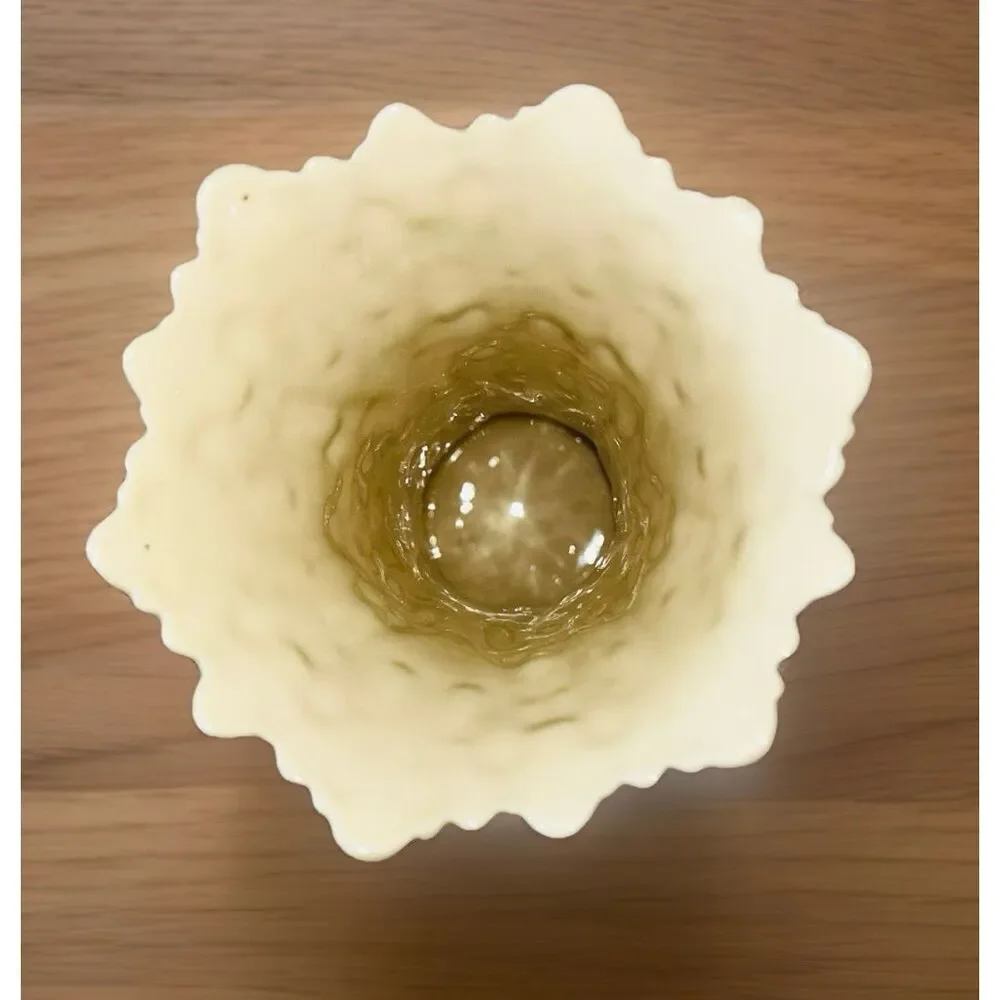 Lenox Vase Ivory Porcelain Woodland Collection - Acanthus Leaves Vintage
